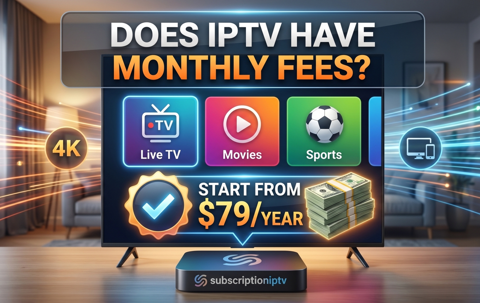IPTV cost monthly